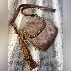 Concealed Carry✨western boho✨crossbody purse bag with fringe tassel